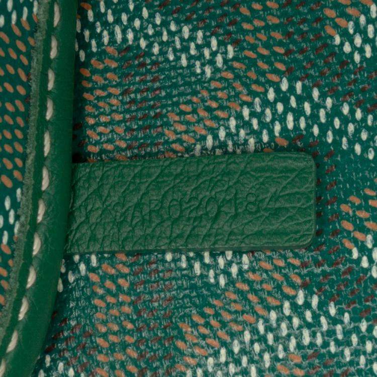 Pre Owned Goyard Green Goyardine Saint Louis PM