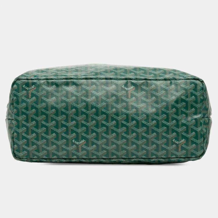 Pre Owned Goyard Green Goyardine Saint Louis PM