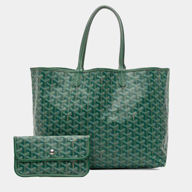 Pre Owned Goyard Green Goyardine Saint Louis PM