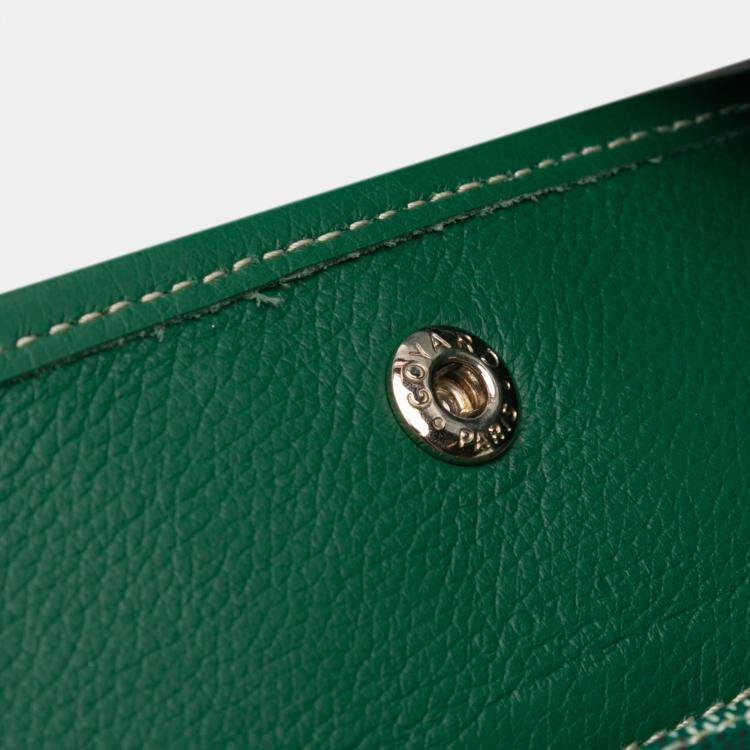 Pre Owned Goyard Green Goyardine Saint Louis PM