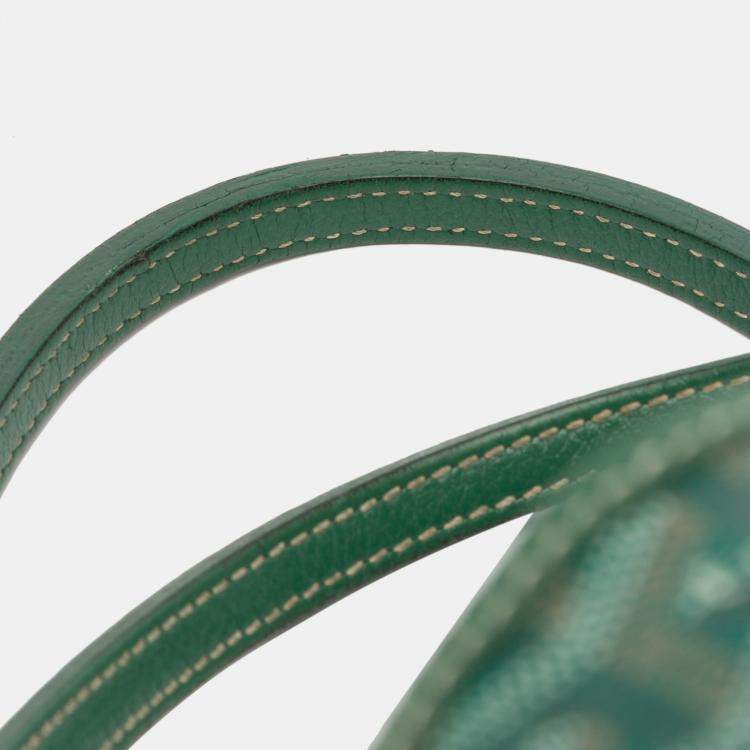 Pre Owned Goyard Green Goyardine Saint Louis PM
