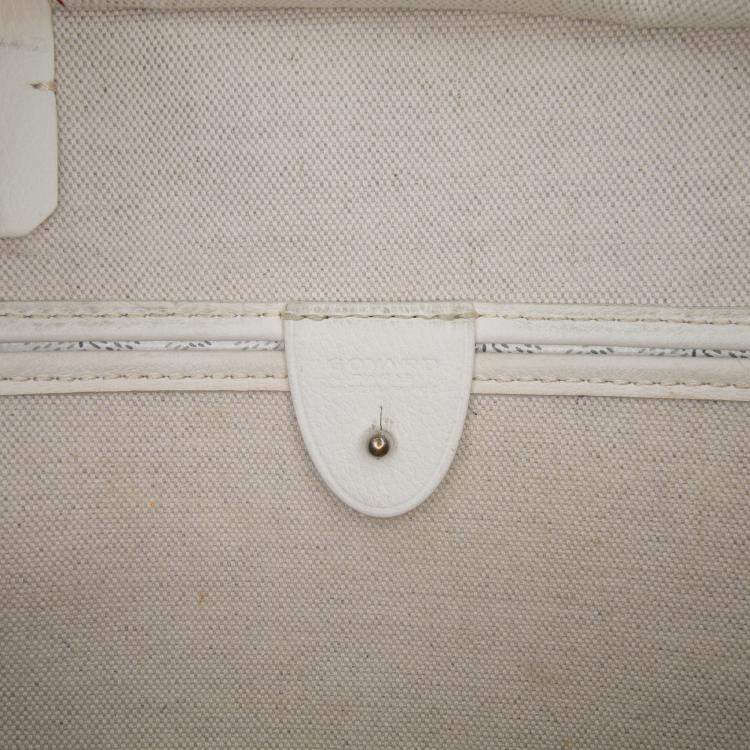 Pre Owned Goyard White Goyardine Artois PM