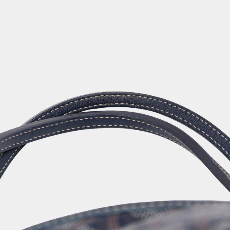 Pre Owned Goyard Blue Goyardine Saint Louis GM