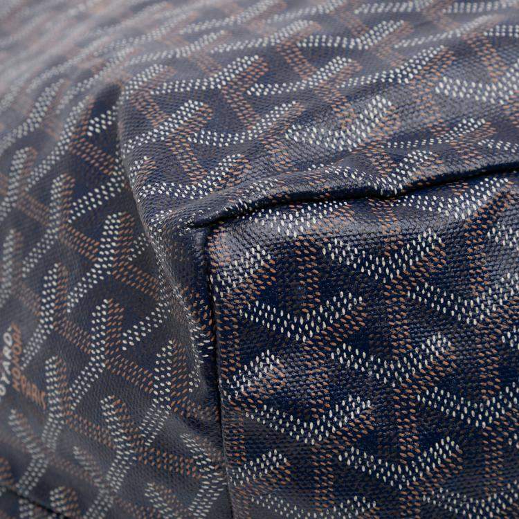 Pre Owned Goyard Blue Goyardine Saint Louis GM