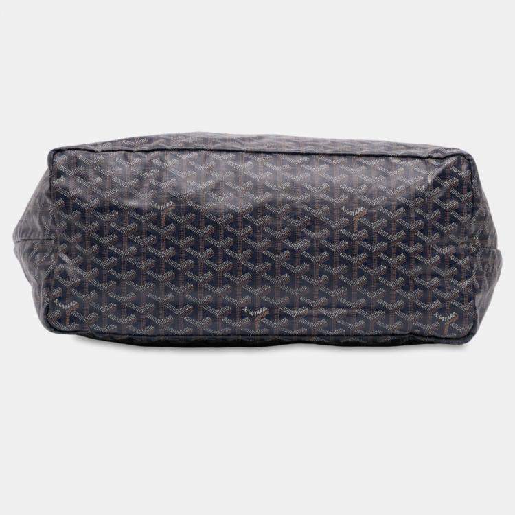 Pre Owned Goyard Blue Goyardine Saint Louis GM