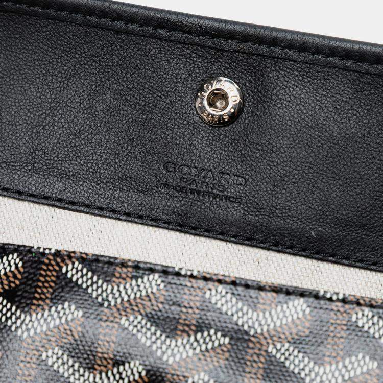 Pre Owned Goyard Black Goyardine Saint Louis GM
