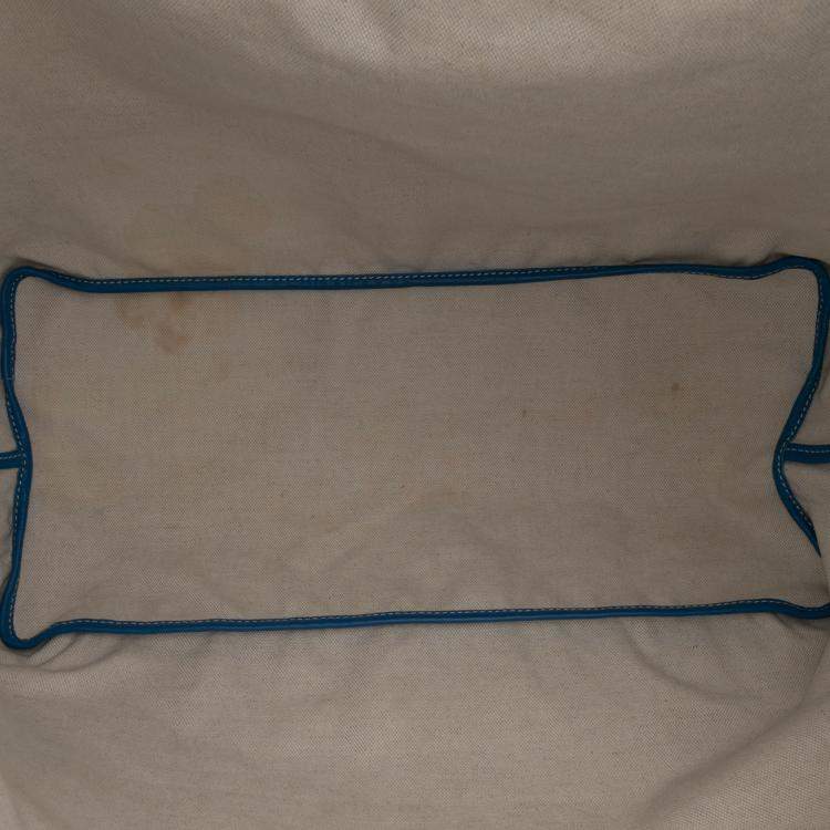 Pre Owned Goyard Blue Goyardine Saint Louis GM