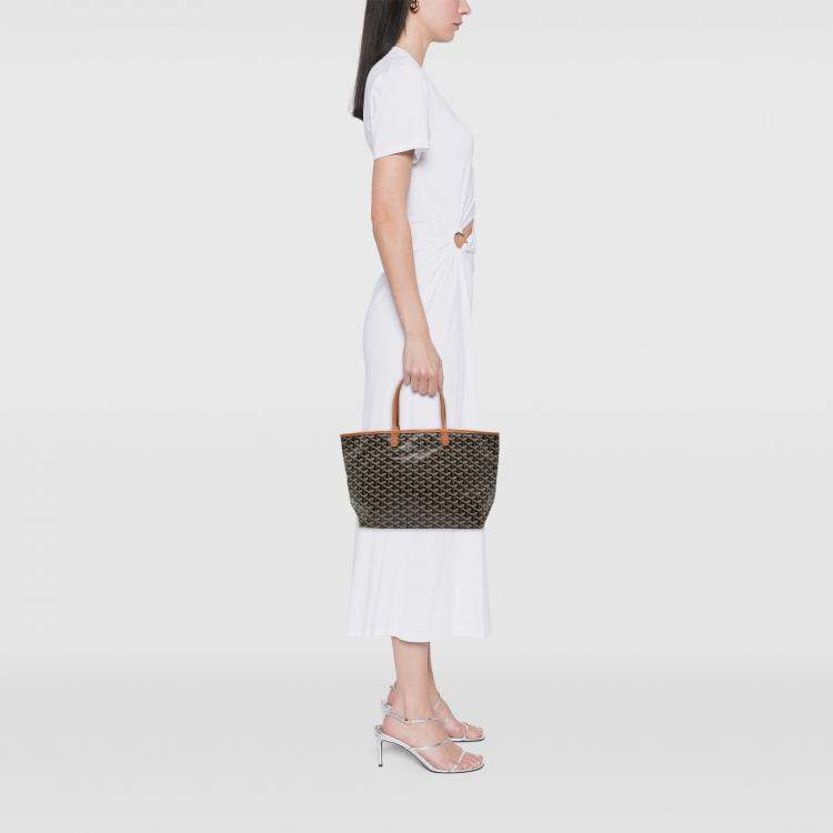 Pre Owned Goyard Black Goyardine Saint Louis PM