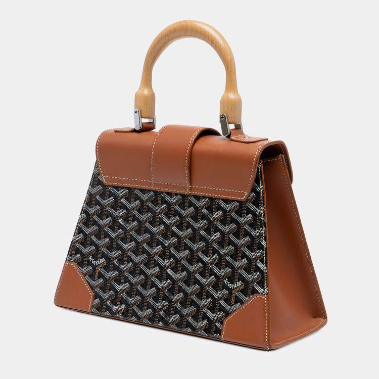 مملوكة مسبقًا Goyard Black Goyardine Saigon Structured PM