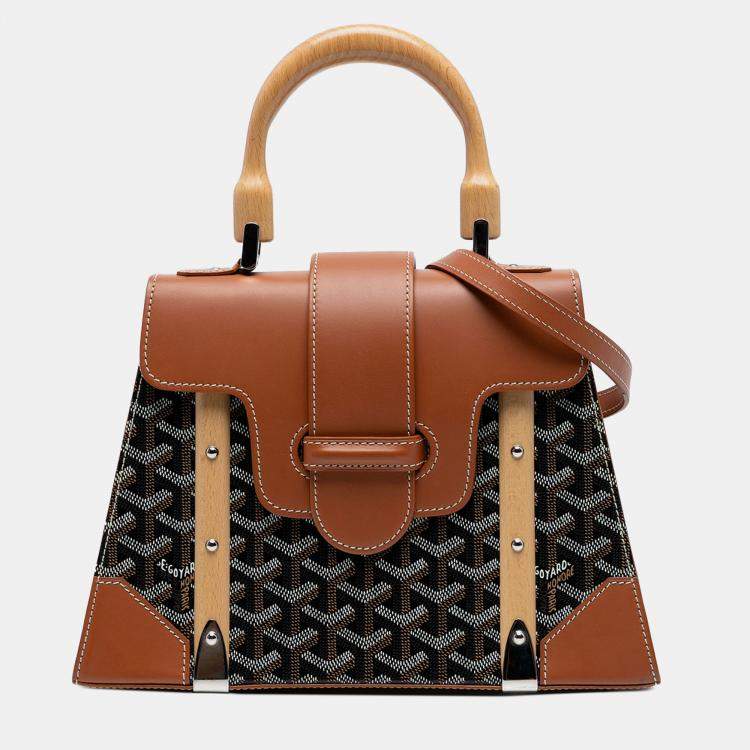 مملوكة مسبقًا Goyard Black Goyardine Saigon Structured PM