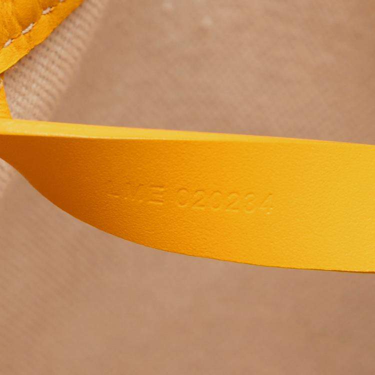 Pre Owned Goyard Coated Canvas Leather Goyardine Bellechasse PM