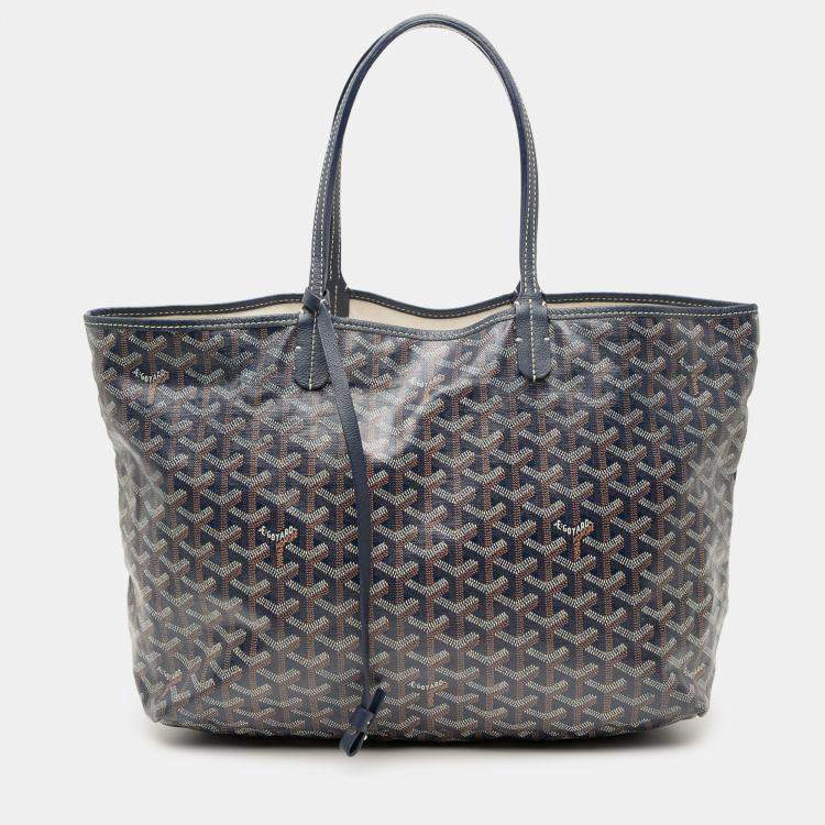 Pre Owned Goyard Grey Goyardine Saint Louis PM