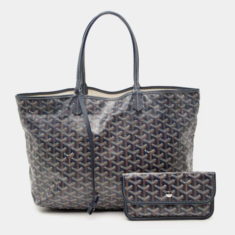 Pre Owned Goyard Grey Goyardine Saint Louis PM