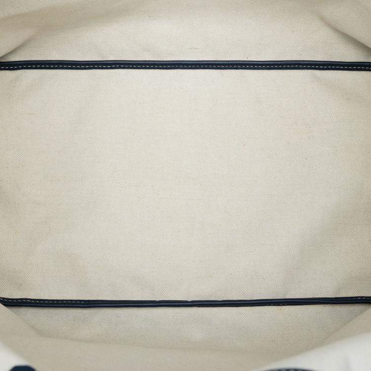 Pre Owned Goyard Blue Goyardine Saint Louis GM