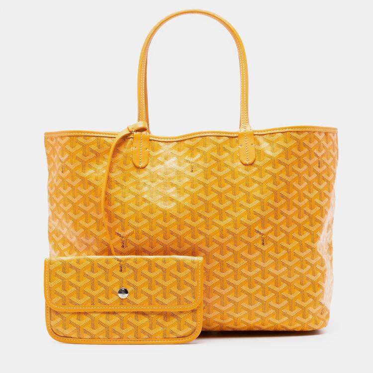 Pre Owned Goyard Yellow Goyard Goyardine Saint Louis PM