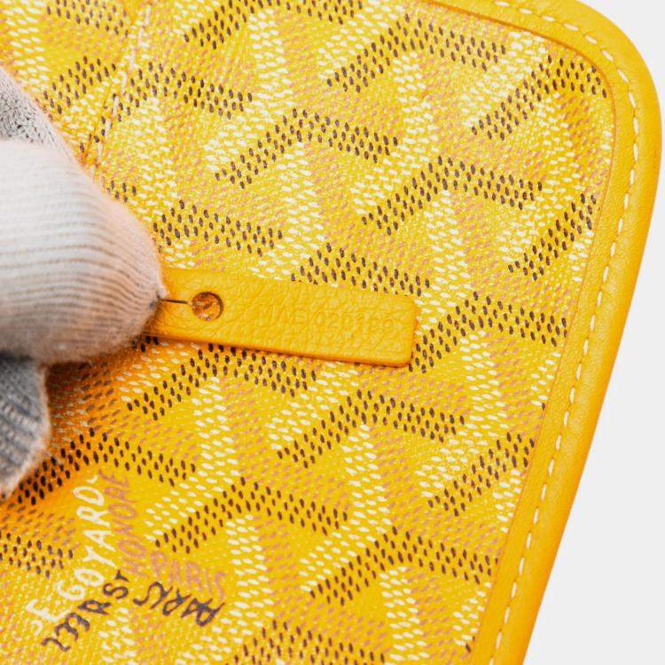 Pre Owned Goyard Yellow Goyard Goyardine Saint Louis PM