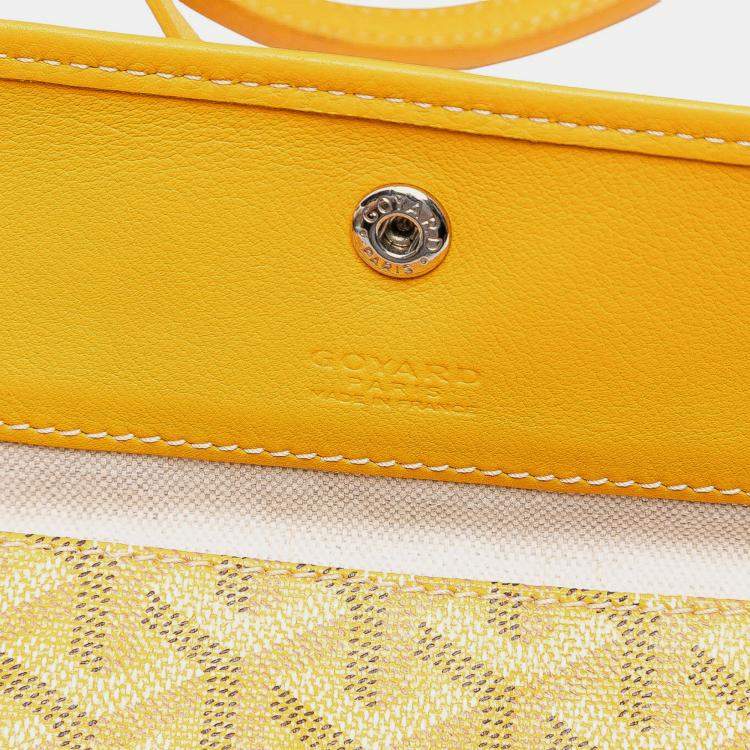 Pre Owned Goyard Yellow Goyard Goyardine Saint Louis PM
