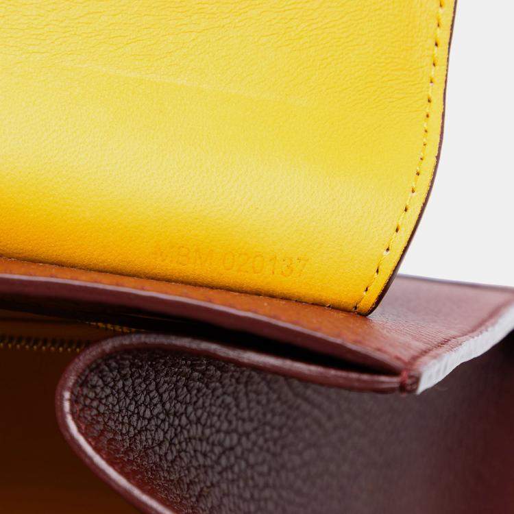 Pre Owned Goyard Red Leather Saigon Structured PM