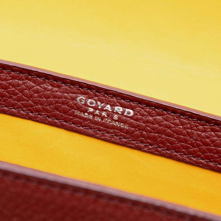 Pre Owned Goyard Red Leather Saigon Structured PM