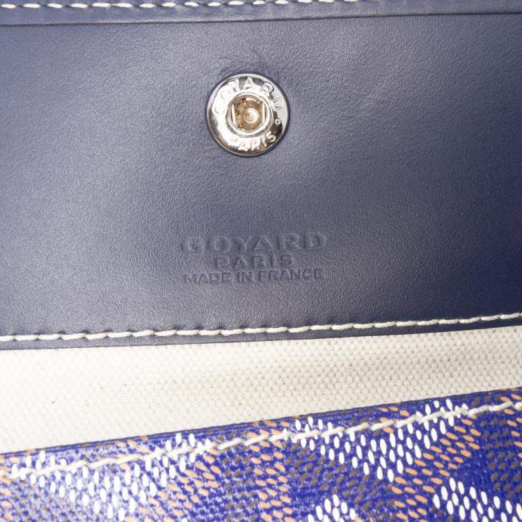 مملوكة مسبقًا Goyard Blue Goyardine Saint Louis PM