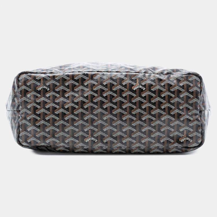 Pre Owned Goyard Black Goyardine Saint Louis PM