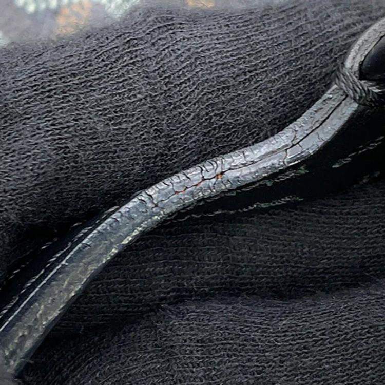 Pre Owned Goyard Saint Louis Black Pvc Leather Size Pm