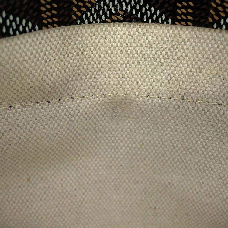 Pre Owned Goyard Saint Louis Black Pvc Leather Size Pm