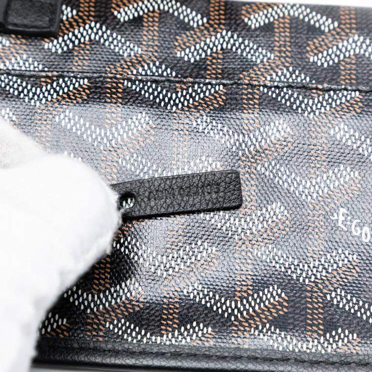 Pre Owned Goyard Black Goyardine Saint Louis PM