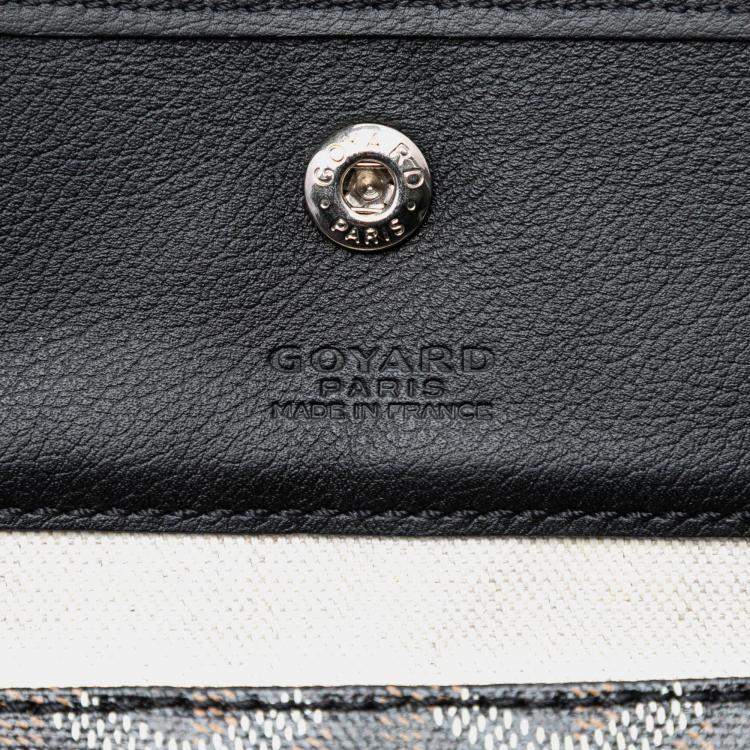 Pre Owned Goyard Black Goyardine Saint Louis GM