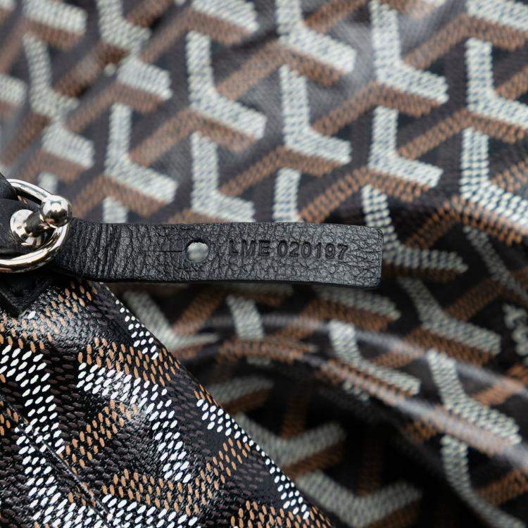 Pre Owned Goyard Black Goyardine Saint Louis GM