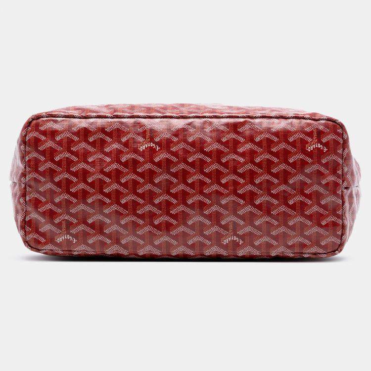 Pre Owned Goyard Red Goyardine Saint Louis PM
