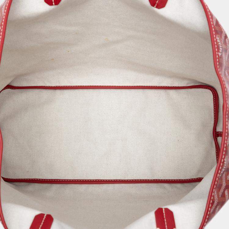 Pre Owned Goyard Red Goyardine Saint Louis PM
