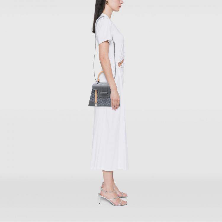 Pre Owned Goyard Goyardine Saigon Structured PM