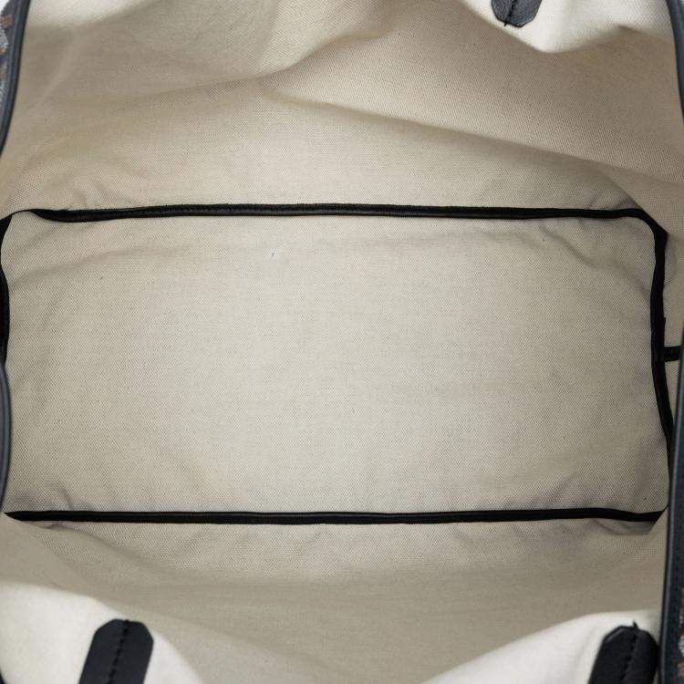 Pre Owned Goyard Black Brown Goyardine Saint Louis GM