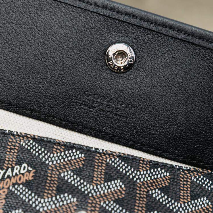 Pre Owned Goyard Black Brown Goyardine Saint Louis GM