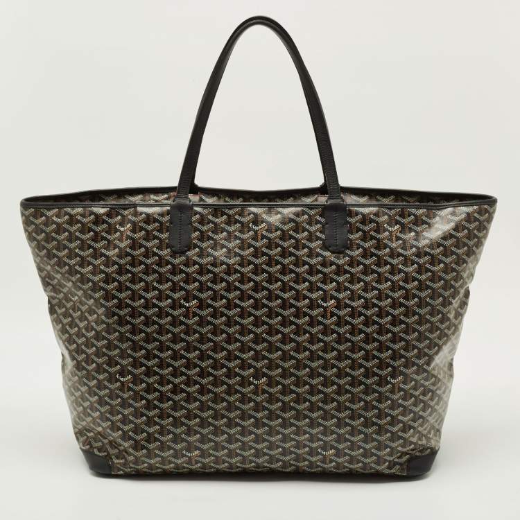 Pre Owned حقيبة يد توتس جويارد ارتويس بحرية زرقاء وسطى كانفاس مقوى وجلد