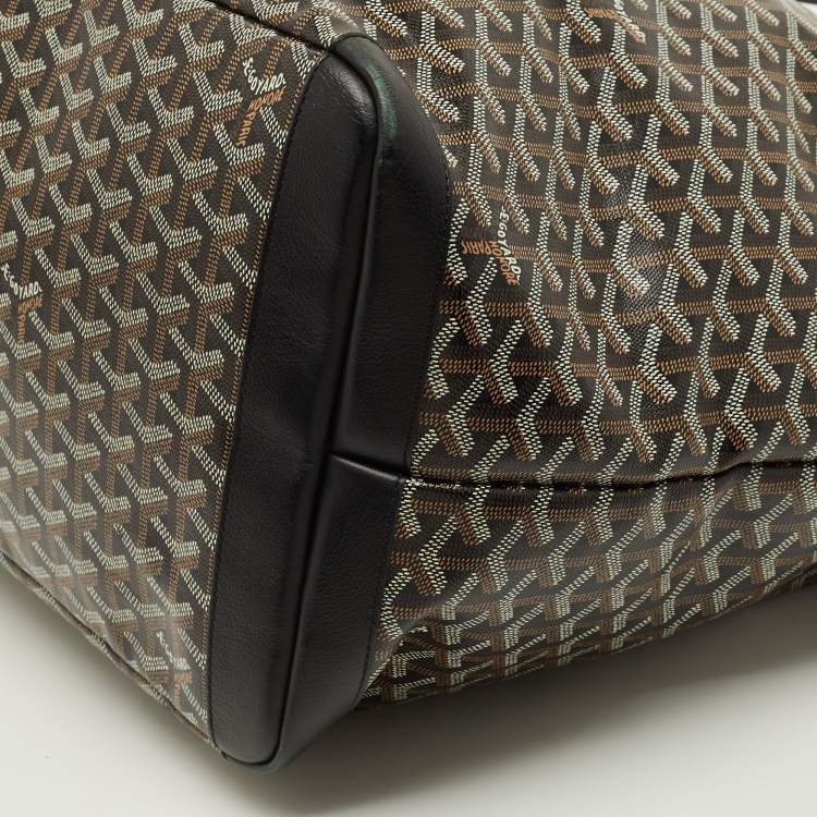 Pre Owned حقيبة يد توتس جويارد ارتويس بحرية زرقاء وسطى كانفاس مقوى وجلد