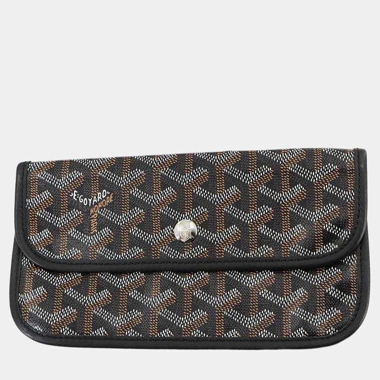 Pre Owned Goyard Saint Louis GM Black PVC Leather Tote Bag