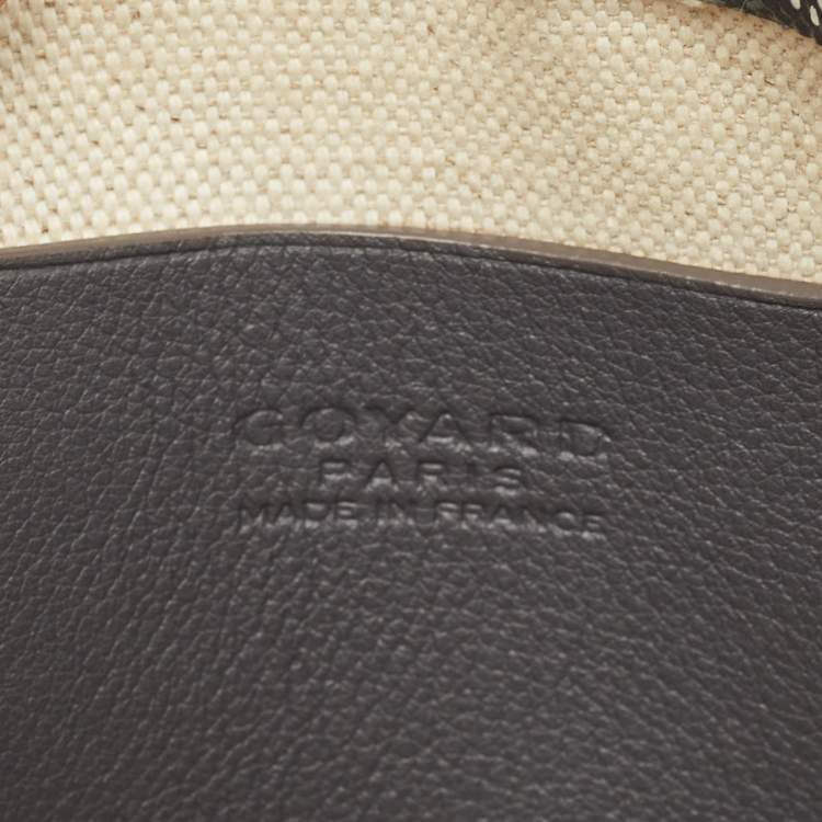 Pre Owned Goyard Plumet Grey Goyardine Coated Canvas Crossbody Bag