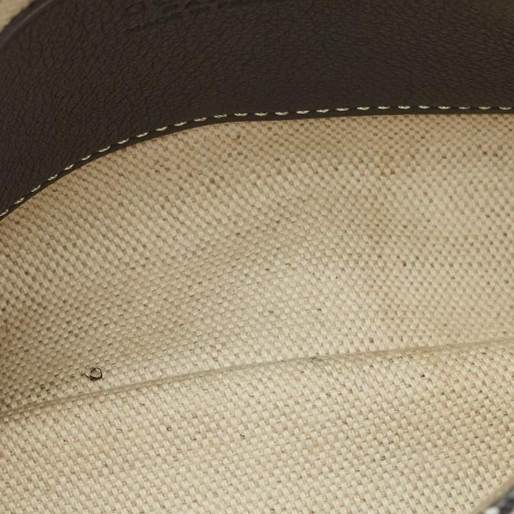 Pre Owned Goyard Plumet Grey Goyardine Coated Canvas Crossbody Bag