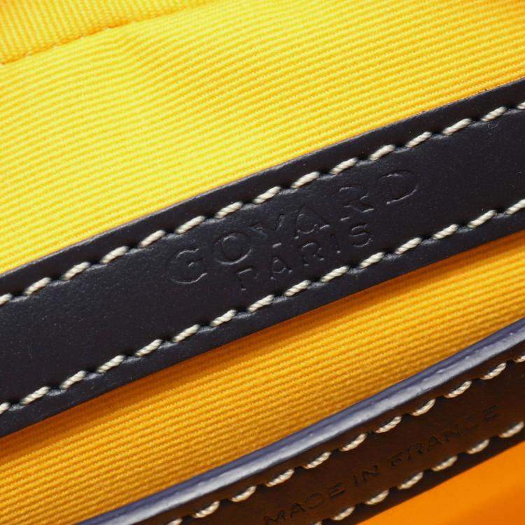 مملوكة مسبقًا Goyard Cap Vert Pm Shoulder Bag In Coated Canvas And Leather Navy Multicolor