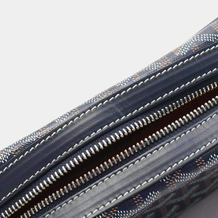 مملوكة مسبقًا Goyard Cap Vert Pm Shoulder Bag In Coated Canvas And Leather Navy Multicolor