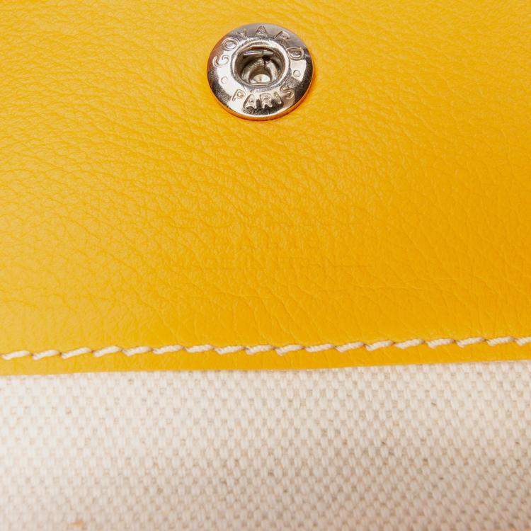 Pre Owned Goyard Yellow Goyardine Saint Louis PM