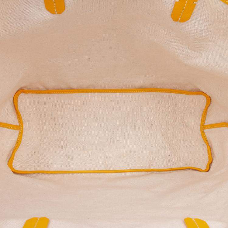 Pre Owned Goyard Yellow Goyardine Saint Louis PM
