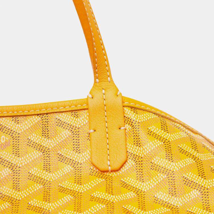 Pre Owned Goyard Yellow Goyardine Saint Louis PM