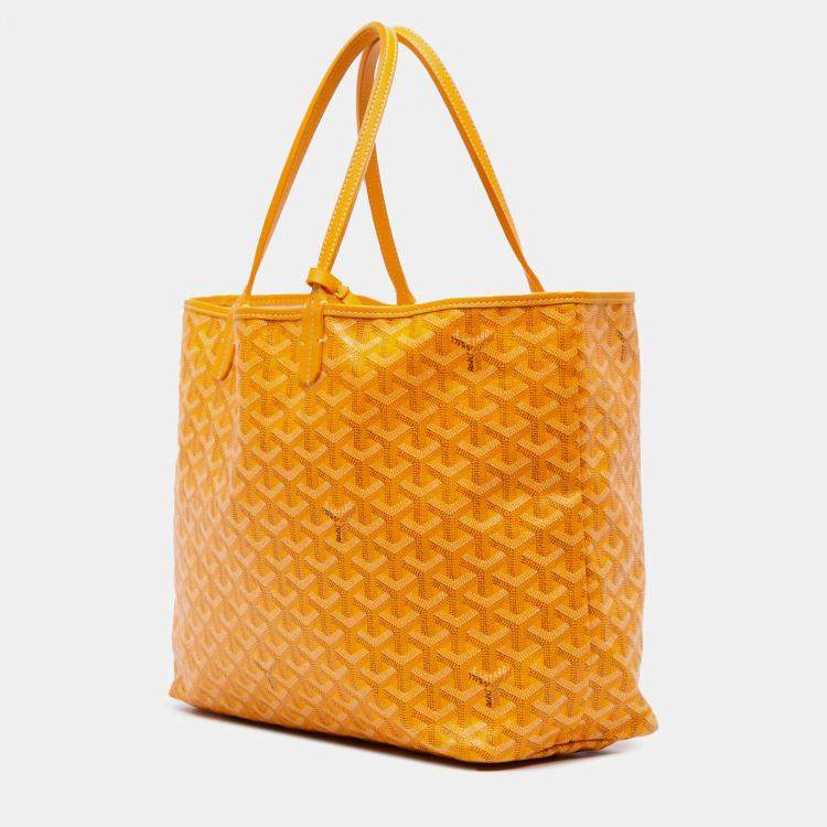 Pre Owned Goyard Yellow Goyardine Saint Louis PM