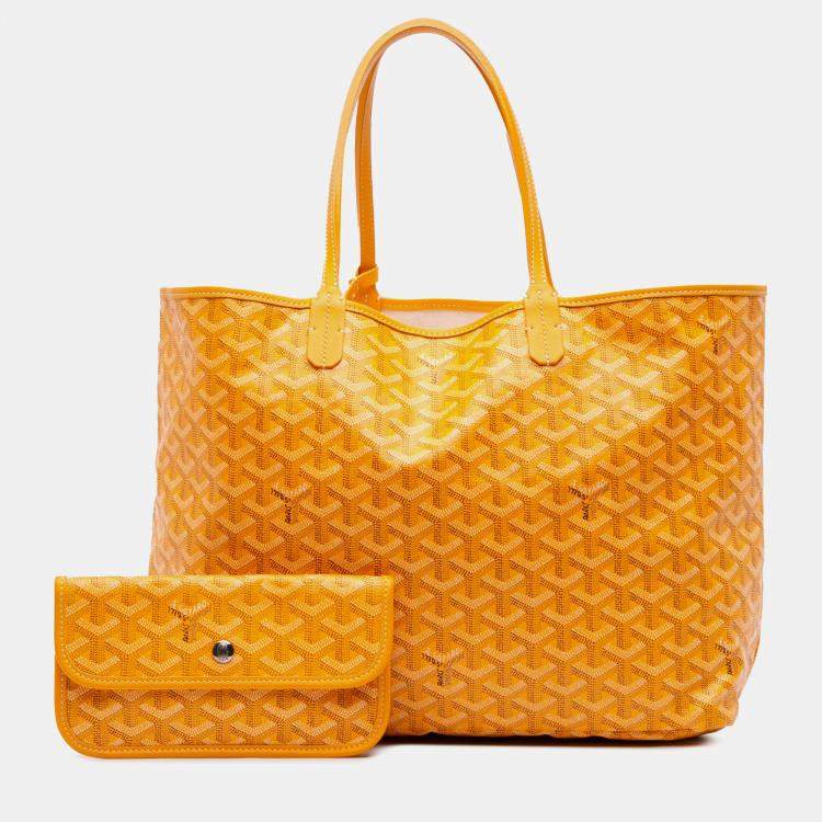 Pre Owned Goyard Yellow Goyardine Saint Louis PM
