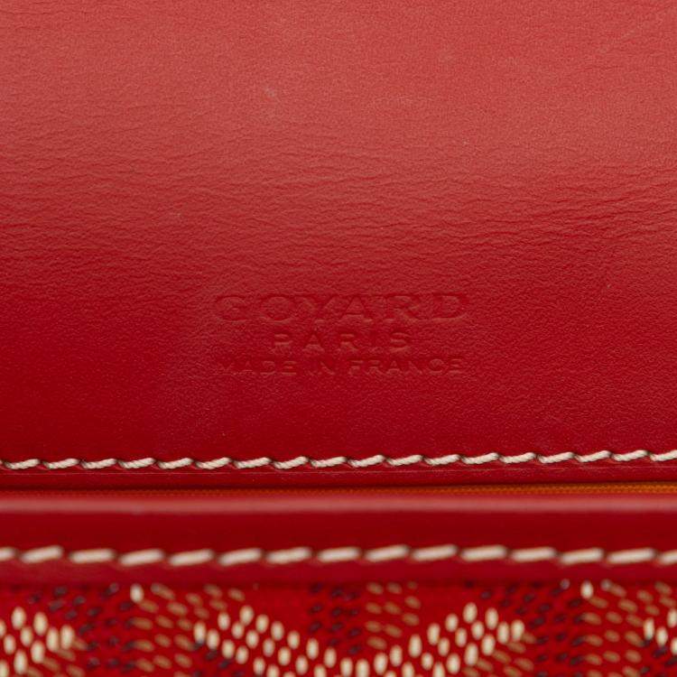 Pre Owned Goyard Red Goyardine Belvedere II PM