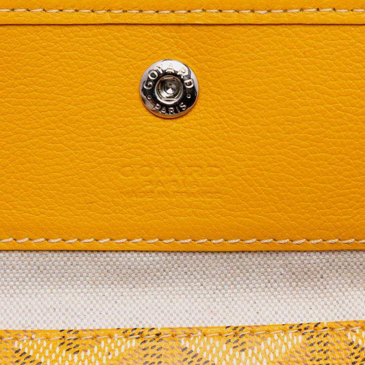 Pre Owned Goyard Yellow Goyardine Saint Louis PM