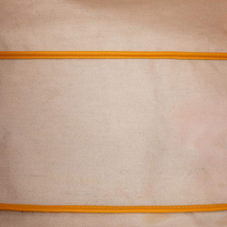 Pre Owned Goyard Yellow Goyardine Saint Louis PM